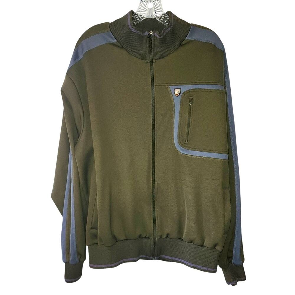 Kuhl Green Blue Men's Track Suit Athletic Jacket Plus Size XXL
